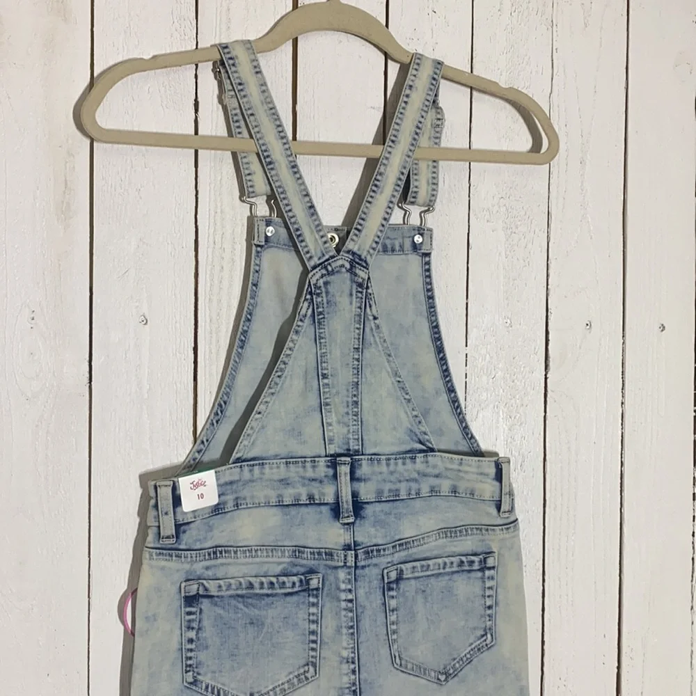 Acid Wash Button Up Skirtall - Picture 13 of 15